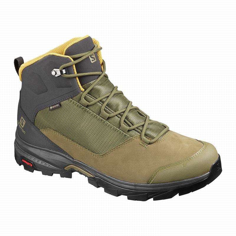 Salomon Israel OUTWARD GORE-TEX - Mens Hiking Boots - Olive (FQPG-35921)